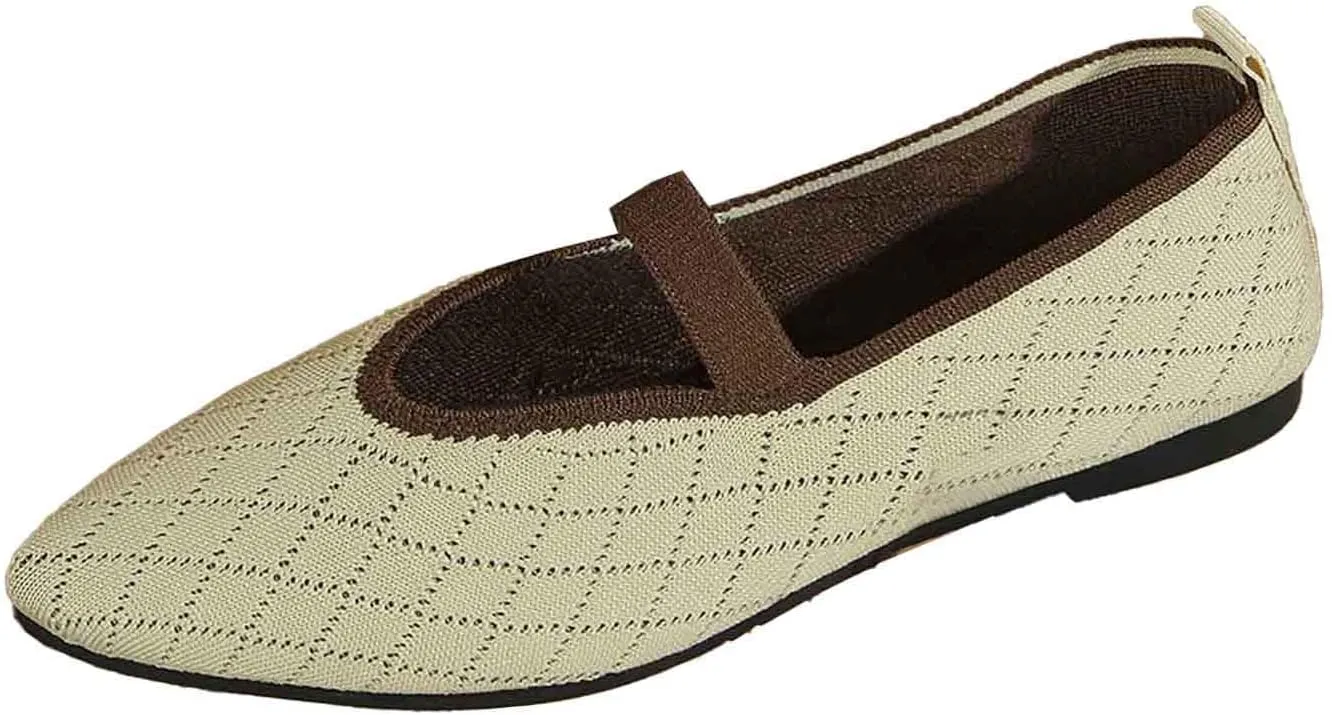 Women's Casual Slip On Shoes Breathable Comfortable Flat Walking Shoes for Women Lightweight Everyday Wear with Soft Sole