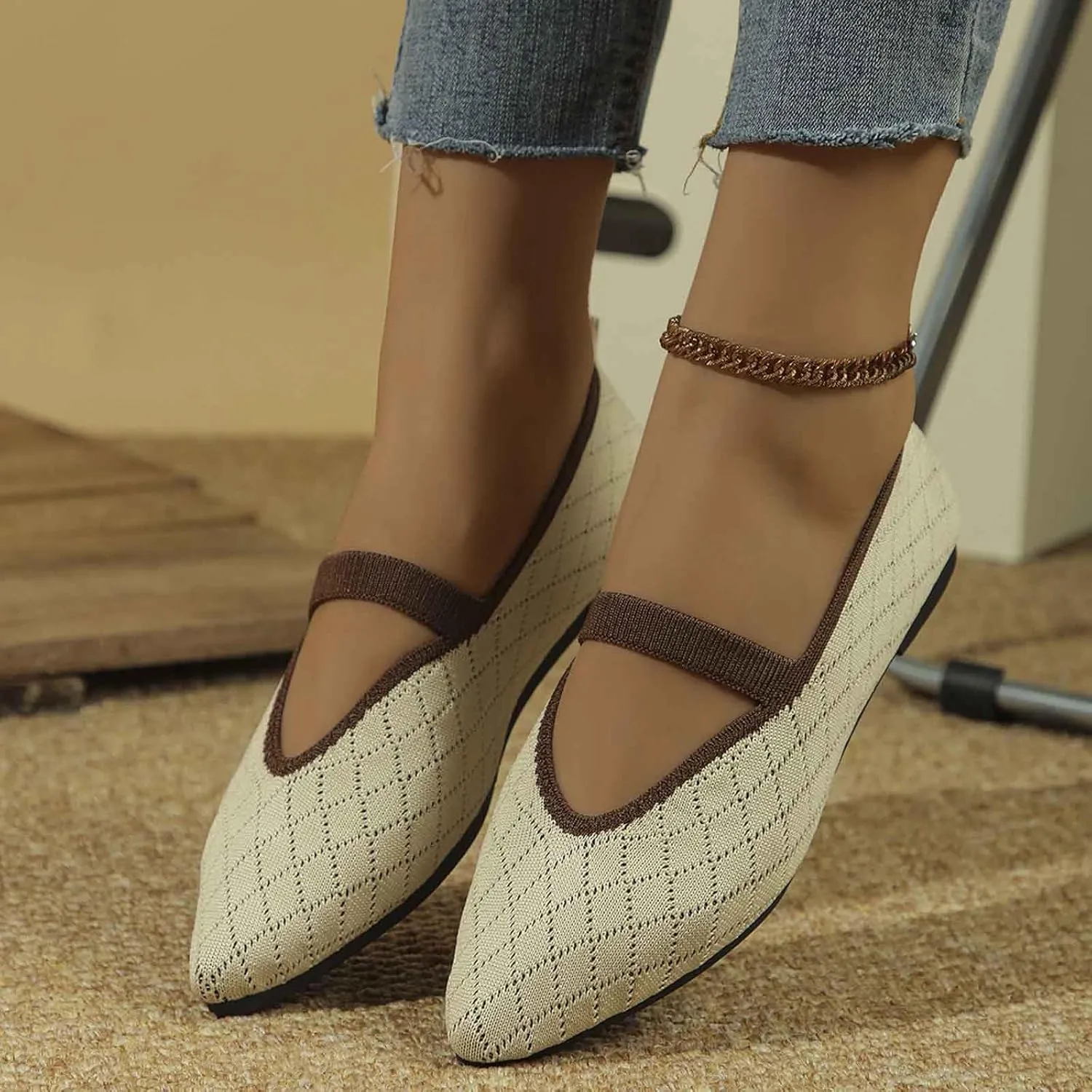Women's Casual Slip On Shoes Breathable Comfortable Flat Walking Shoes for Women Lightweight Everyday Wear with Soft Sole