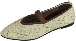 Women's Casual Slip On Shoes Breathable Comfortable Flat Walking Shoes for Women Lightweight Everyday Wear with Soft Sole