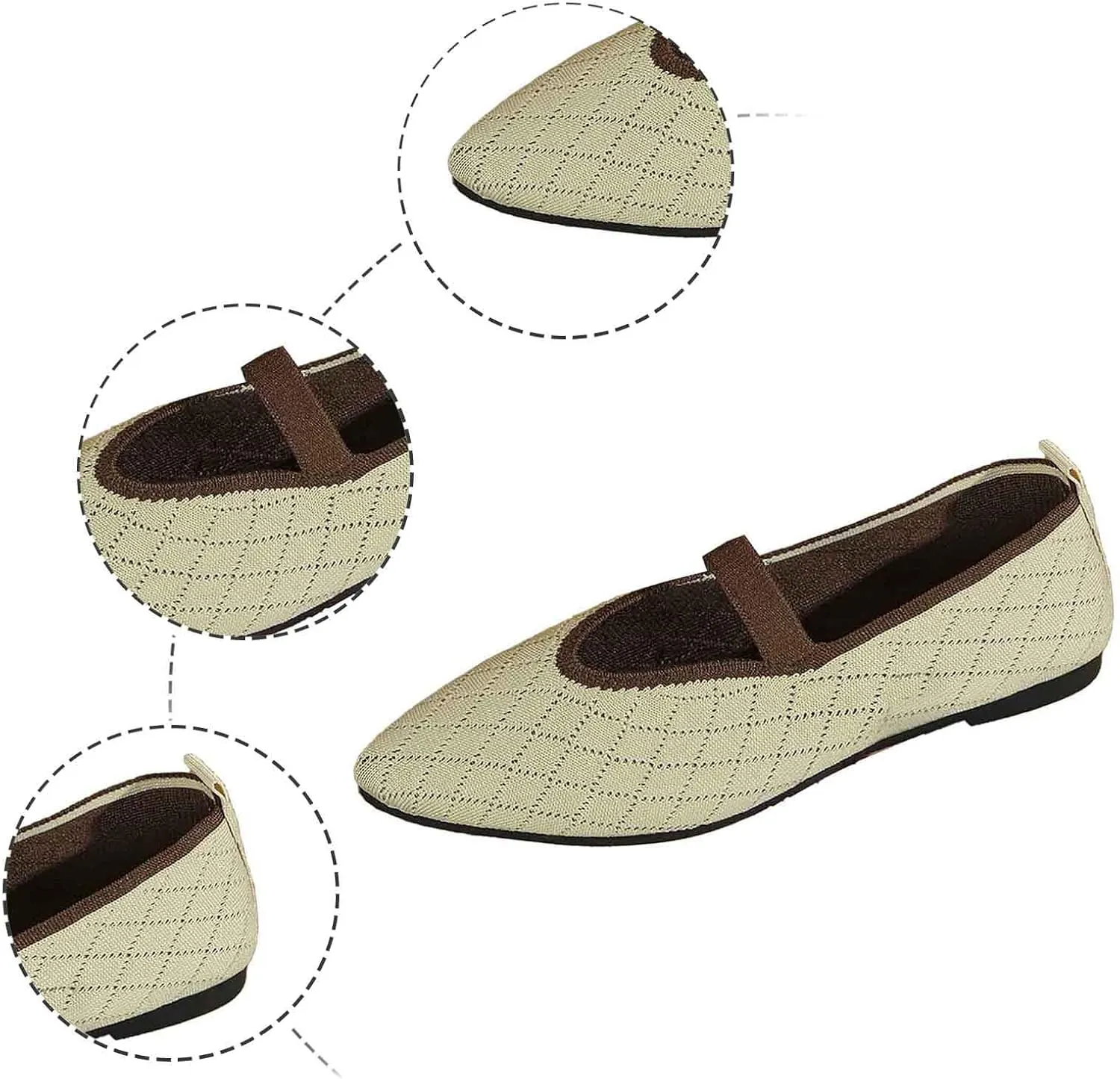 Women's Casual Slip On Shoes Breathable Comfortable Flat Walking Shoes for Women Lightweight Everyday Wear with Soft Sole
