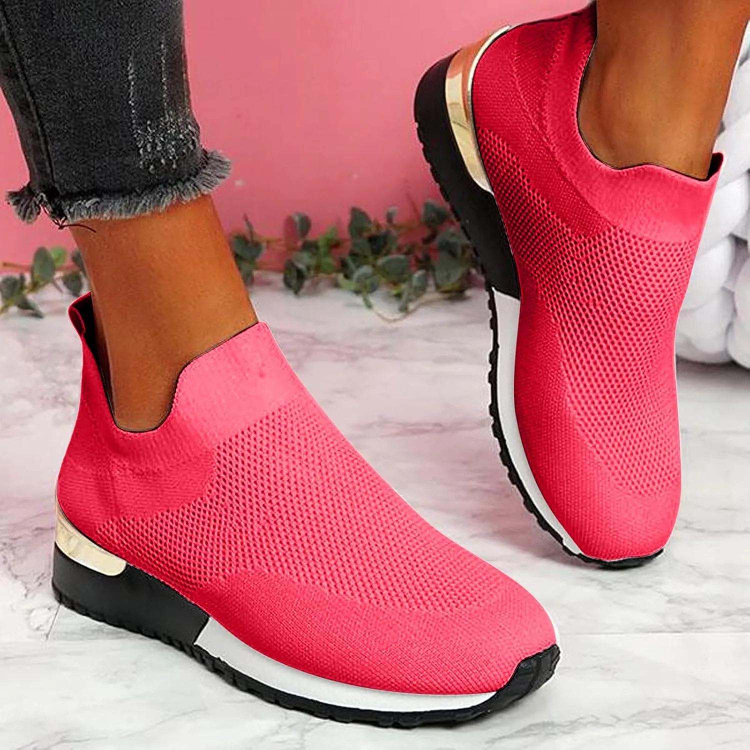 Womens Light Weight Walking Sneakers Size 10 Wide Cute Black Shoes for Women Shoes for Women Sneakers Platform Womens High Top Sneakers Thick Shoe Laces Athletic Shoes with Wide Toe Box for Women