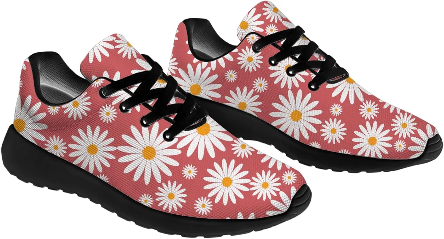 Women's Men's Daisy Shoes Running Shoes Lightweight Walking Sneakers Tennis Shoes Gifts for Women Men