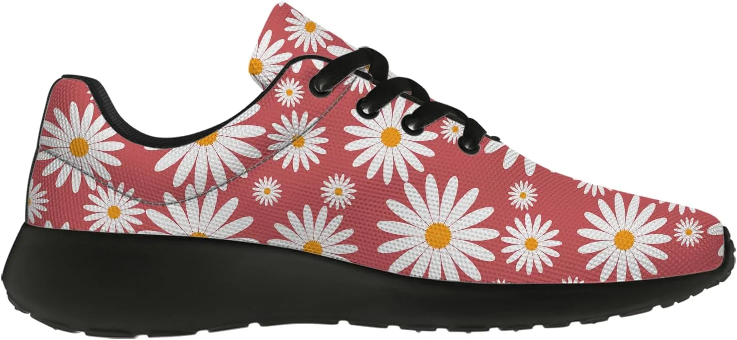 Women's Men's Daisy Shoes Running Shoes Lightweight Walking Sneakers Tennis Shoes Gifts for Women Men