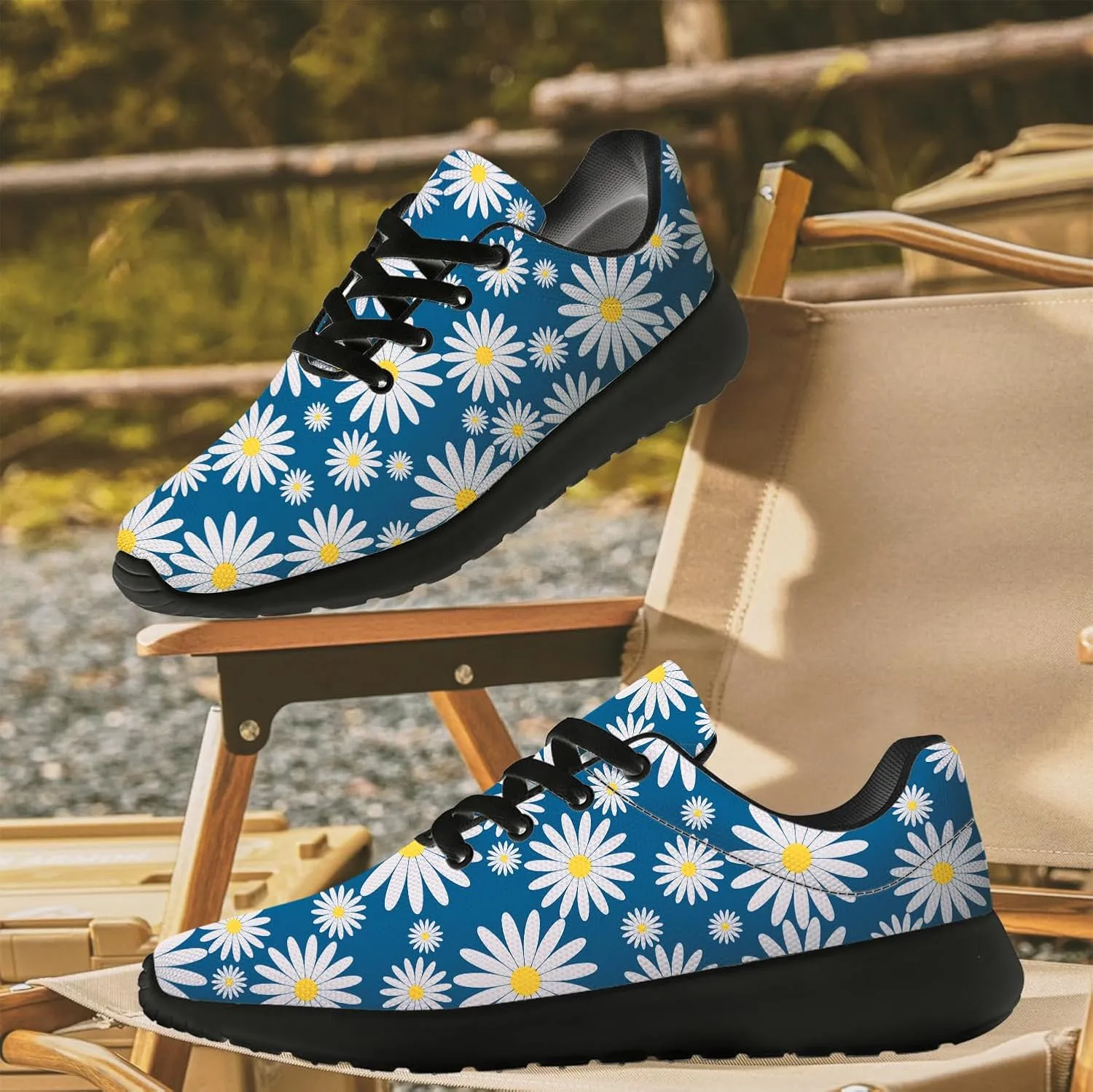 Women's Men's Daisy Shoes Running Shoes Lightweight Walking Sneakers Tennis Shoes Gifts for Women Men