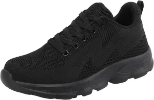Women's Non Slip Comfortable Fashion Sneakers Lightweight Casual Sneakers for Gym Travel Work Soft Woven Shoe
