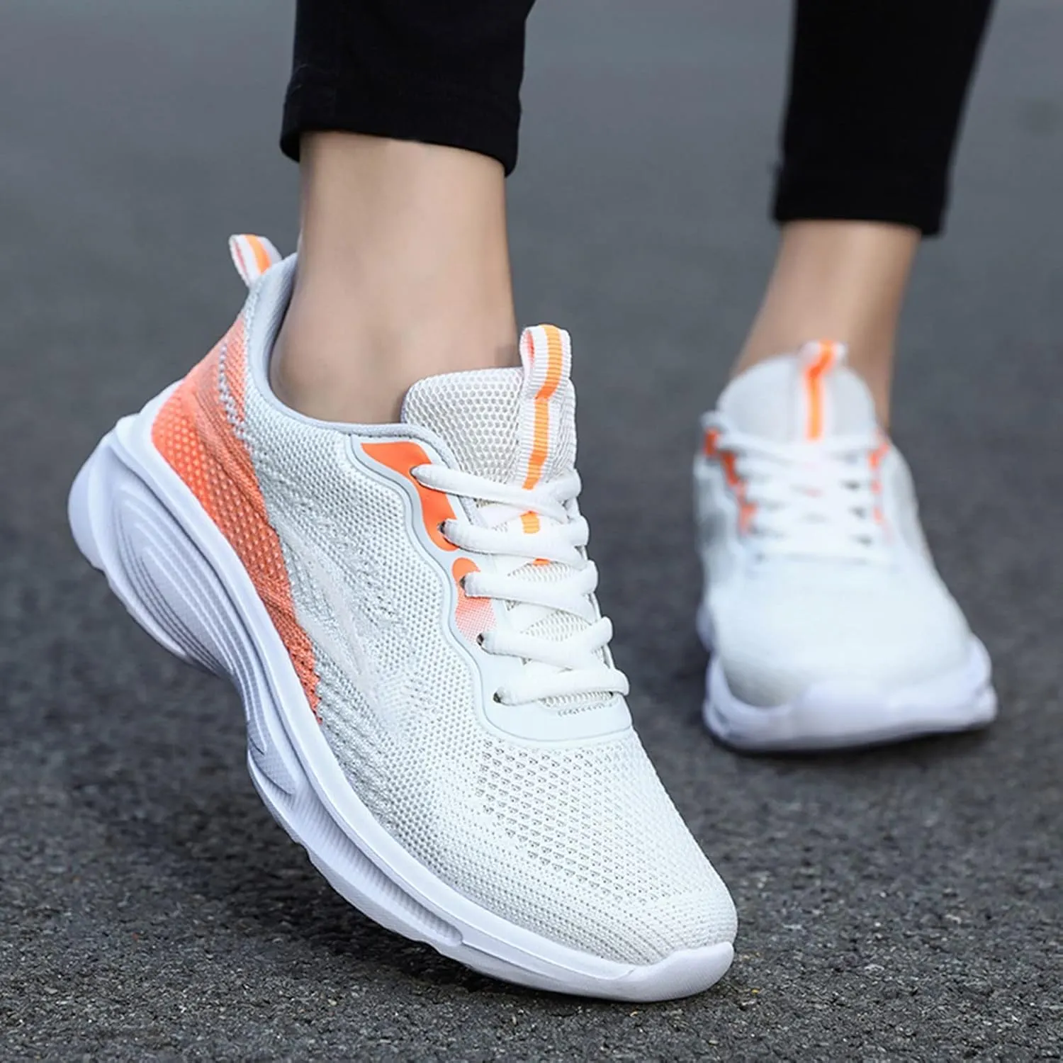 Women's Non Slip Comfortable Fashion Sneakers Slip on Lightweight Casual Tennis Sneakers Versatile Dress Shoe