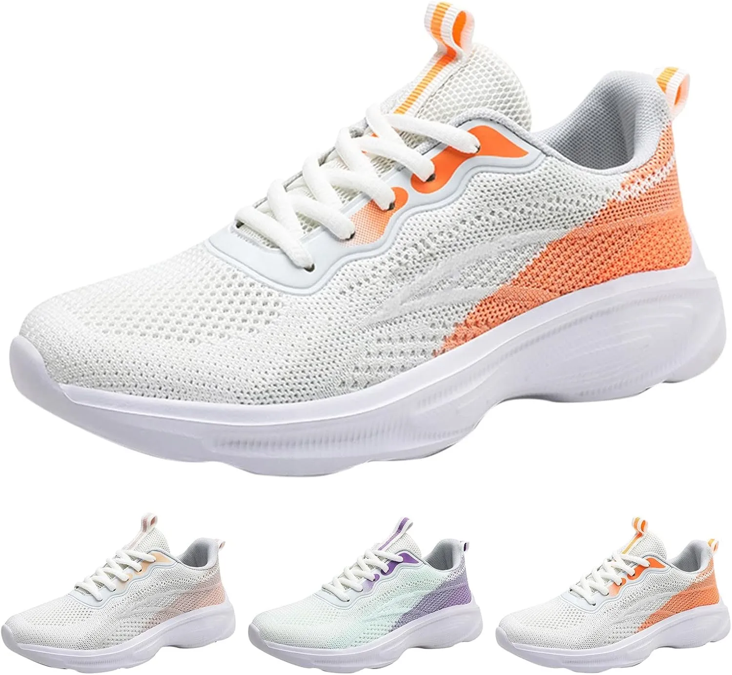 Women's Non Slip Comfortable Fashion Sneakers Slip on Lightweight Casual Tennis Sneakers Versatile Dress Shoe