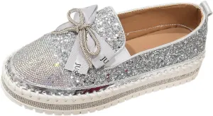 Women's Platform Shoes Slip On Rhinestone Sneakers