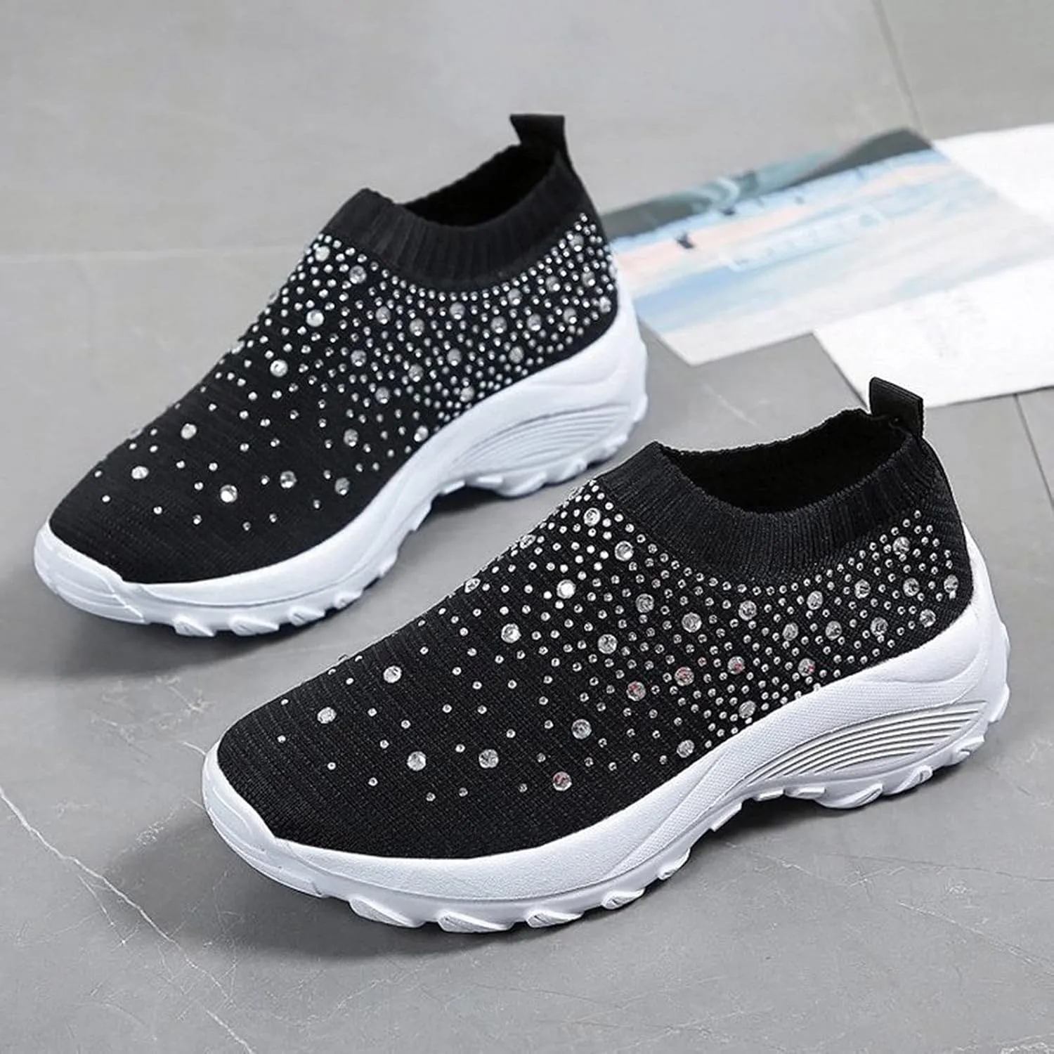 Womens Running Shoes Lightweight Orthopedic Sneakers Fashion Comfortable Walking Shoes Breathable Workout Shoes