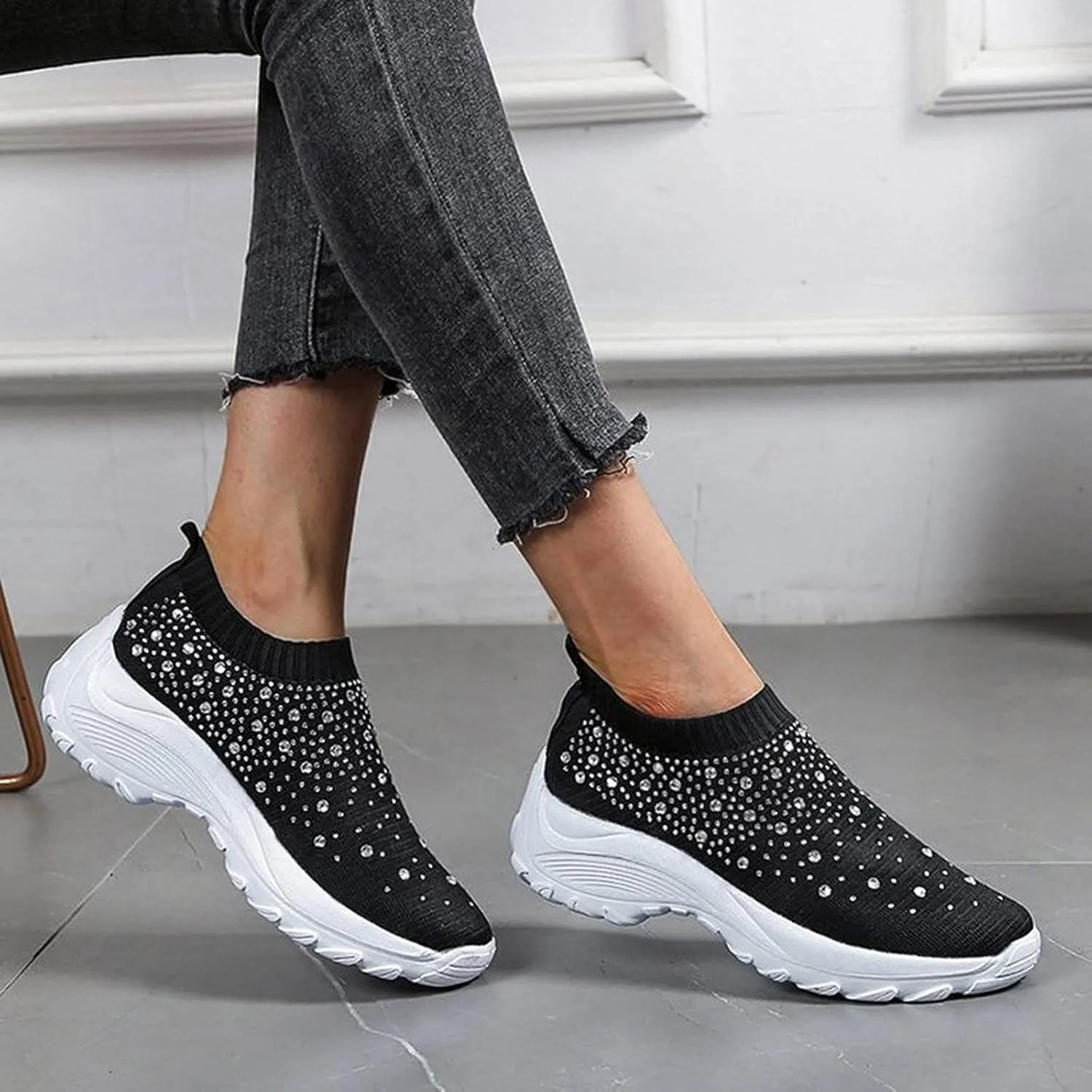 Womens Running Shoes Lightweight Orthopedic Sneakers Fashion Comfortable Walking Shoes Breathable Workout Shoes