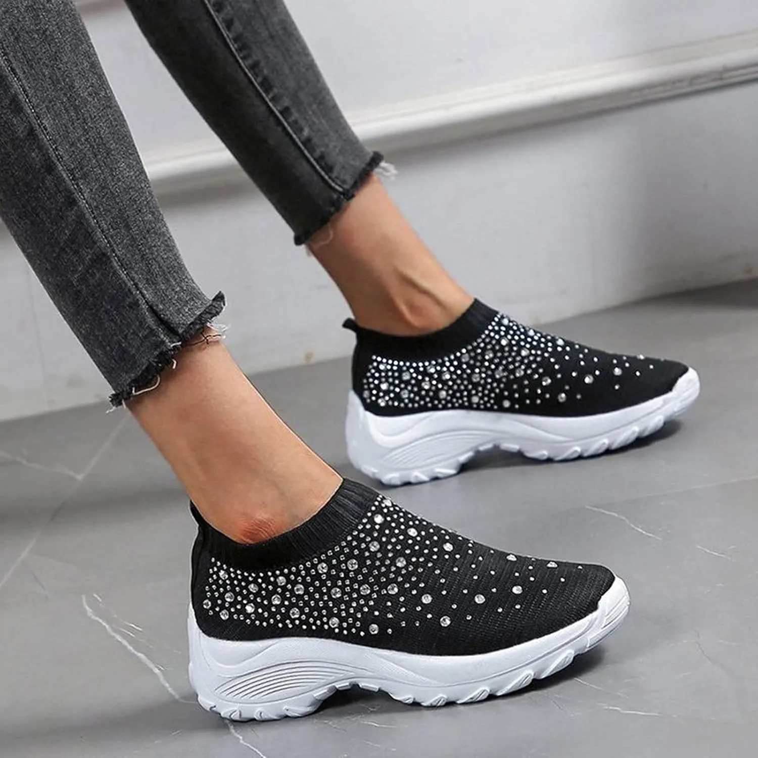 Womens Running Shoes Lightweight Orthopedic Sneakers Fashion Comfortable Walking Shoes Breathable Workout Shoes