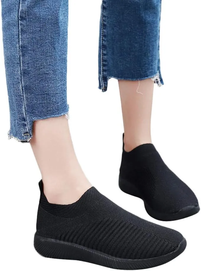 Womens Slip On Walking Shoes Lightweight Breathable Non Slip Mens Dress Shoes Lightweight Casual Work Shoes Dress Sneakers Brown Tennis Shoe Casual Loafers