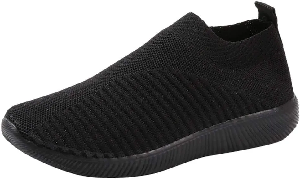 Womens Slip On Walking Shoes Lightweight Breathable Non Slip Mens Dress Shoes Lightweight Casual Work Shoes Dress Sneakers Brown Tennis Shoe Casual Loafers