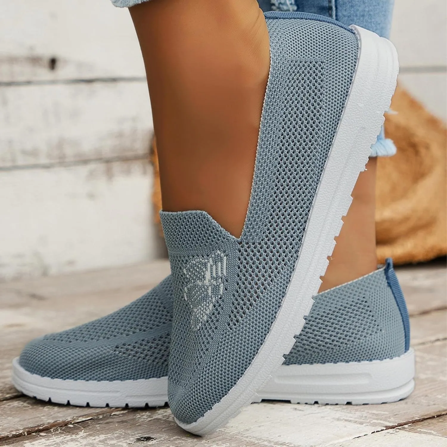 Women's Sneakers Size 9 Slip On Orthopedic Tennis Shoes for Women Plantar Fasciitis Womens Slip On Shoes Size 11 Wide Womens Fashion Breathable Mesh Platform Sneakers Fashion Sneakers Shoes for Women