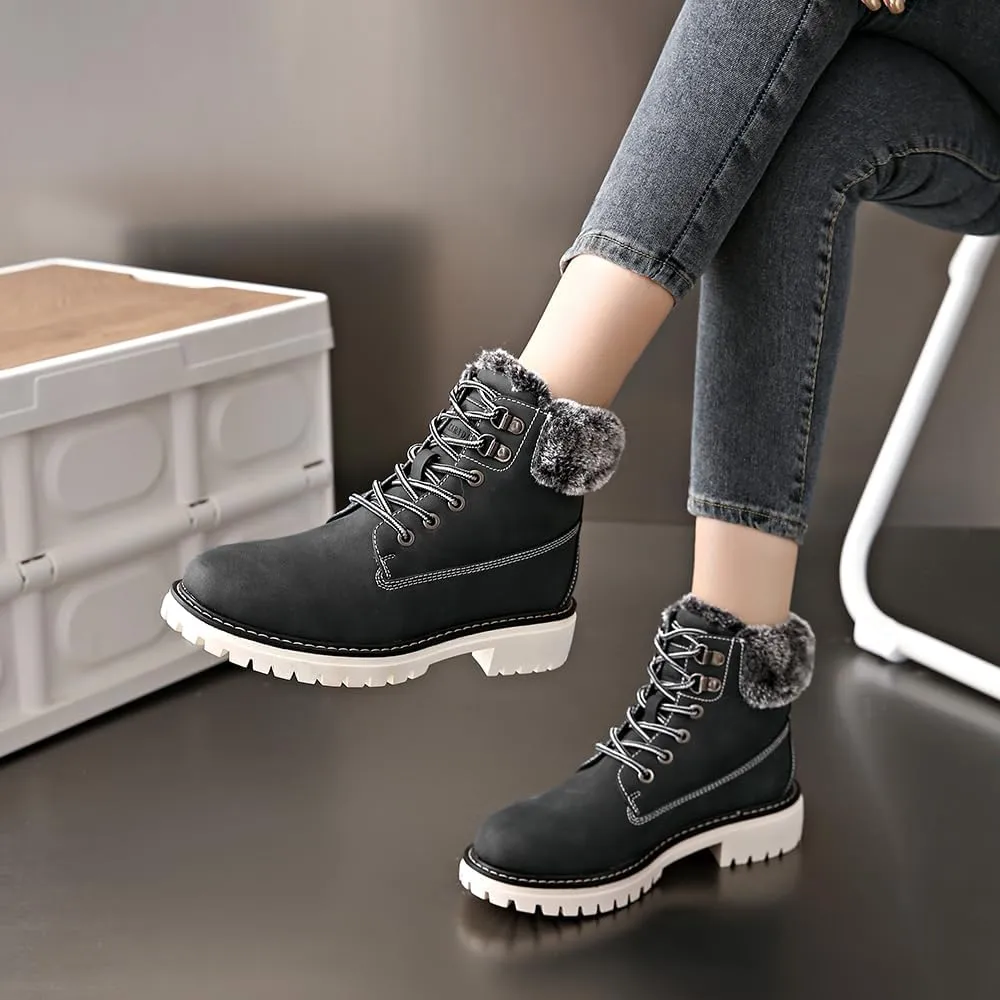 Women's Waterproof Hiking Boots - Lightweight Non-Slip Ankle Boots for Trekking