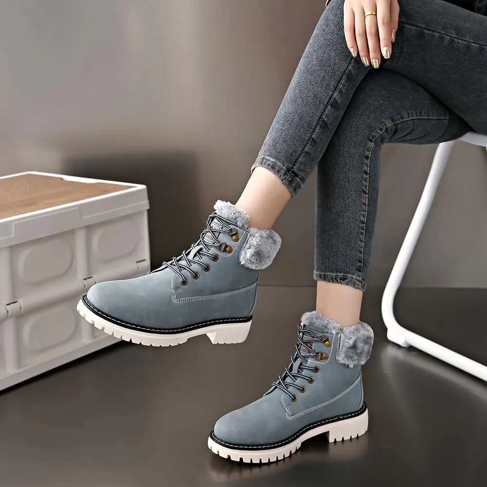 Women's Waterproof Hiking Boots - Lightweight Non-Slip Ankle Boots for Trekking