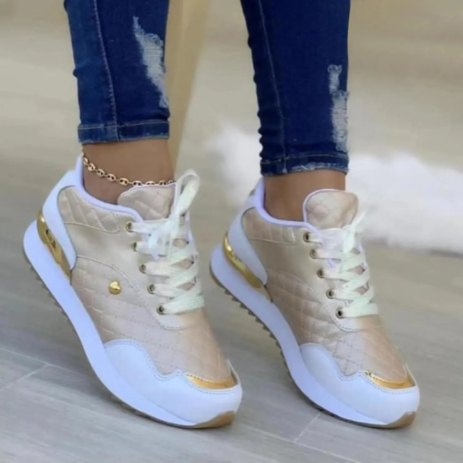 Womens White Sneakers Casual Platform Women's Lace Up Wedge Sneakers High Top Fashion Basketball Shoes for Women High Top Slip On Shoes Women Wide Toe Box Zapatos OrtopéDicos para Mujeres De Vestir