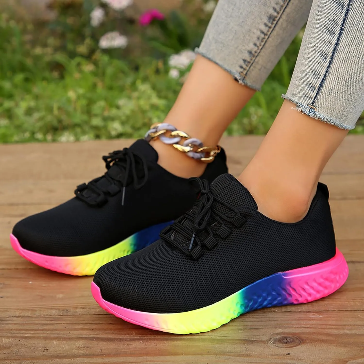 Women's Wide Width Slip On Sneakers Zapatillas Ortopedicas para Mujer Black Shoes Women Slip On Sneaker Womens High Tops Sneakers Mafeke Women Air Athletic Running Shoes Size 5
